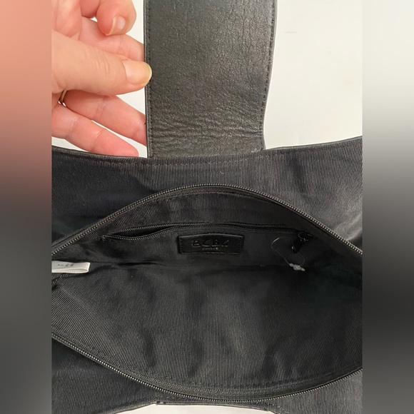 BCBGMAXAZRIA Paris Black Soft Leather Bow Clutch - Picture 11 of 11